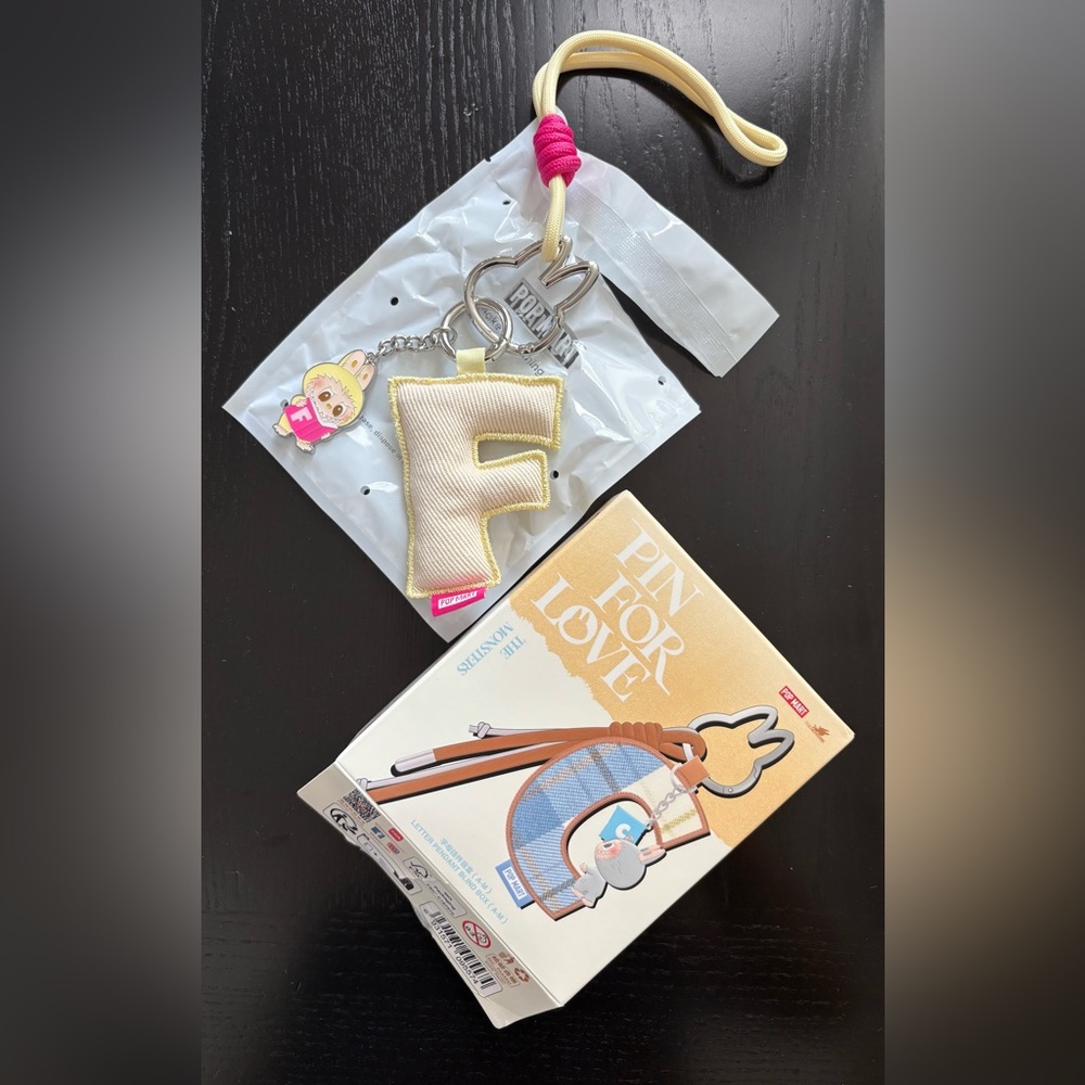 Pop Mart Pin for Love Collectible Letter F
